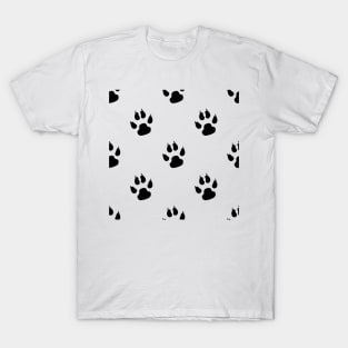 Puppy Paws - Pattern Design T-Shirt